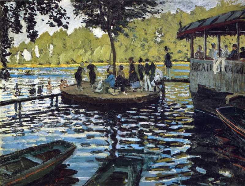 Cloude Monet Oil Paintings The Grenouillere 1869 - Click Image to Close