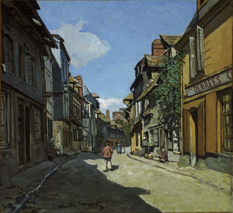 Cloude Monet Classical Painting The La Rue Bavolle at Honfleur - Click Image to Close