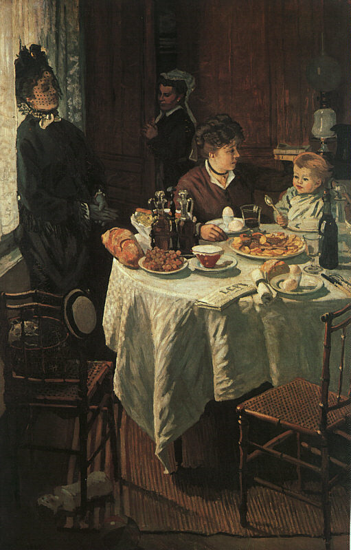 Cloude Monet Classical Oil Paintings The Luncheon 1868 - Click Image to Close