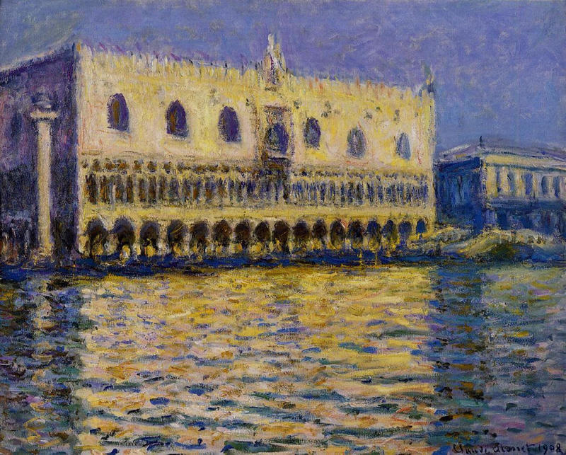 Cloude Monet Classical Oil Paintings The Palazzo Ducale 1908 - Click Image to Close