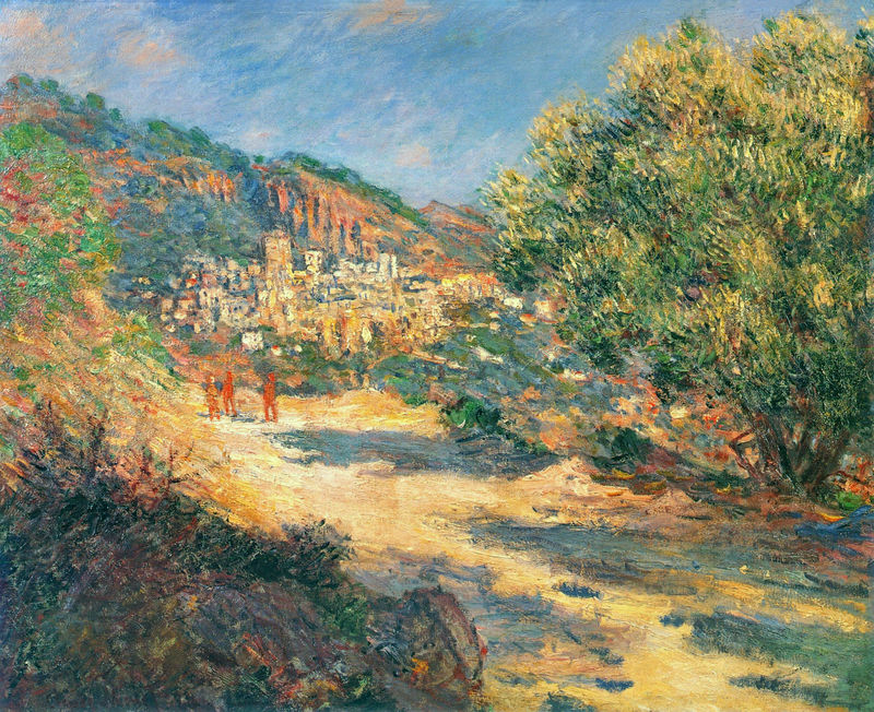 Cloude Monet Paintings The Road to Monte Carlo 1883