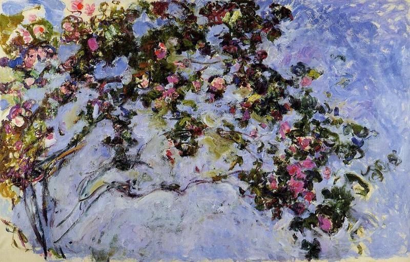 Cloude Monet Classical Oil Paintings The Rose Bush 1926 - Click Image to Close