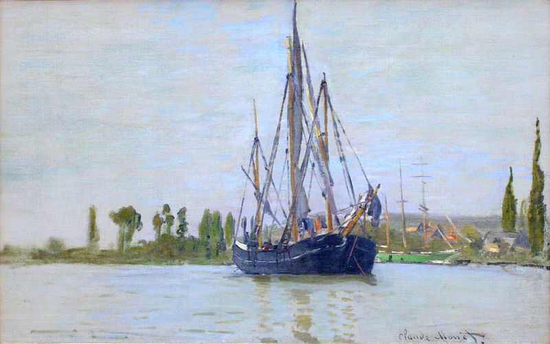 Cloude Monet Classical Oil Paintings The Sailing Boat 1871 - Click Image to Close