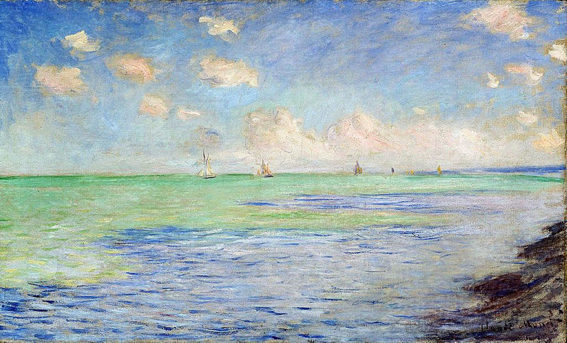 Cloude Monet Classical Oil Paintings The Sea at Pourville 1882 - Click Image to Close