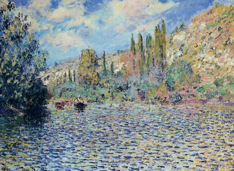 Cloude Monet Oil Paintings The Seine at Vetheuil 1879