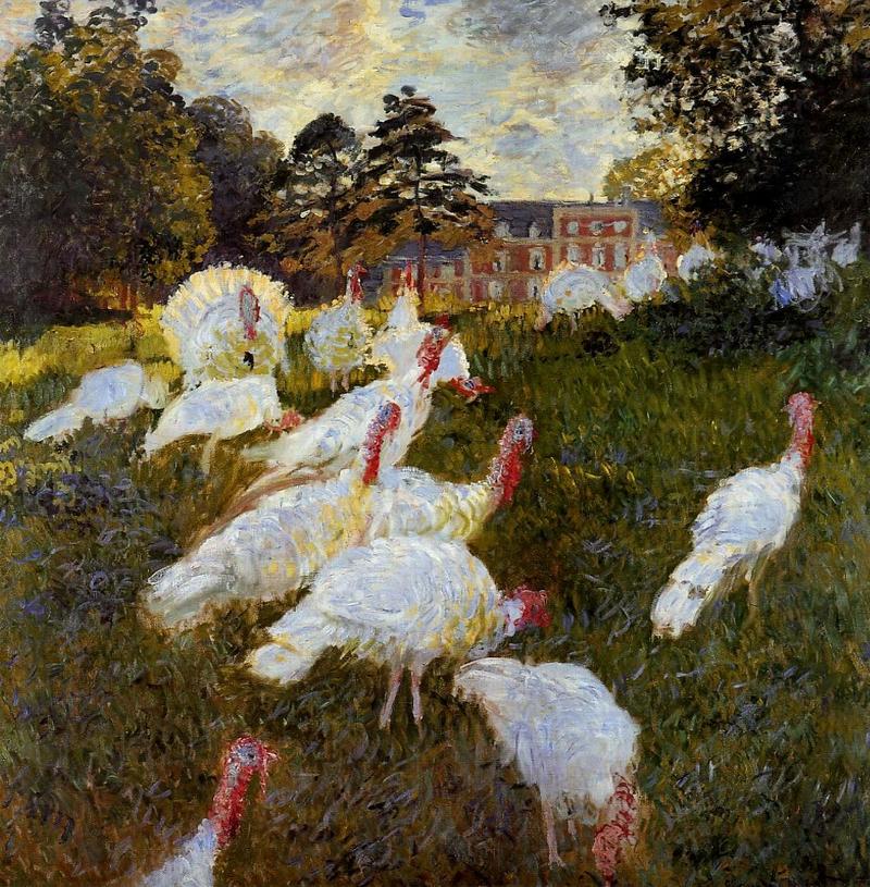 Cloude Monet Classical Oil Paintings The Turkeys 1876 - Click Image to Close