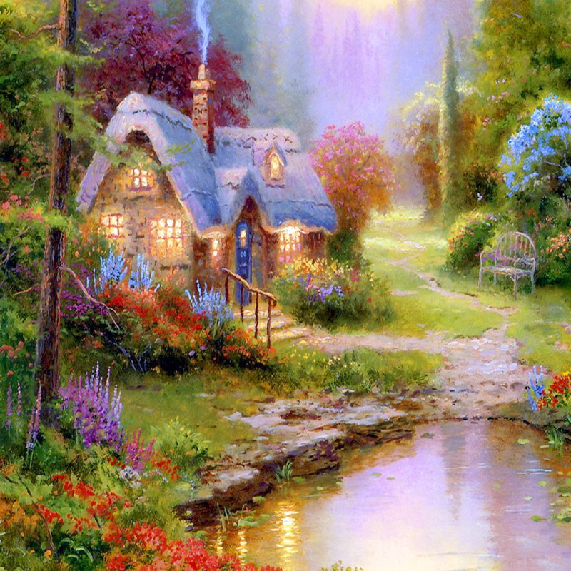 Thomas Kinkade Oil Painting