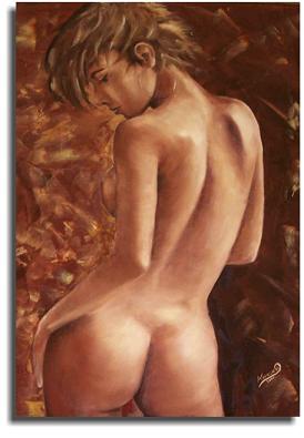 Dafen Modern Naked Portraiture Oil Painting on canvas -figure080