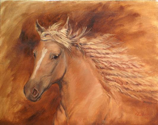 Dafen Oil Painting on canvas -horse066