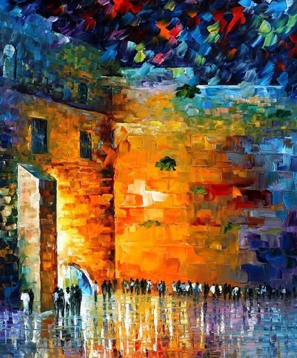 Modern impressionism palette knife oil painting kp041