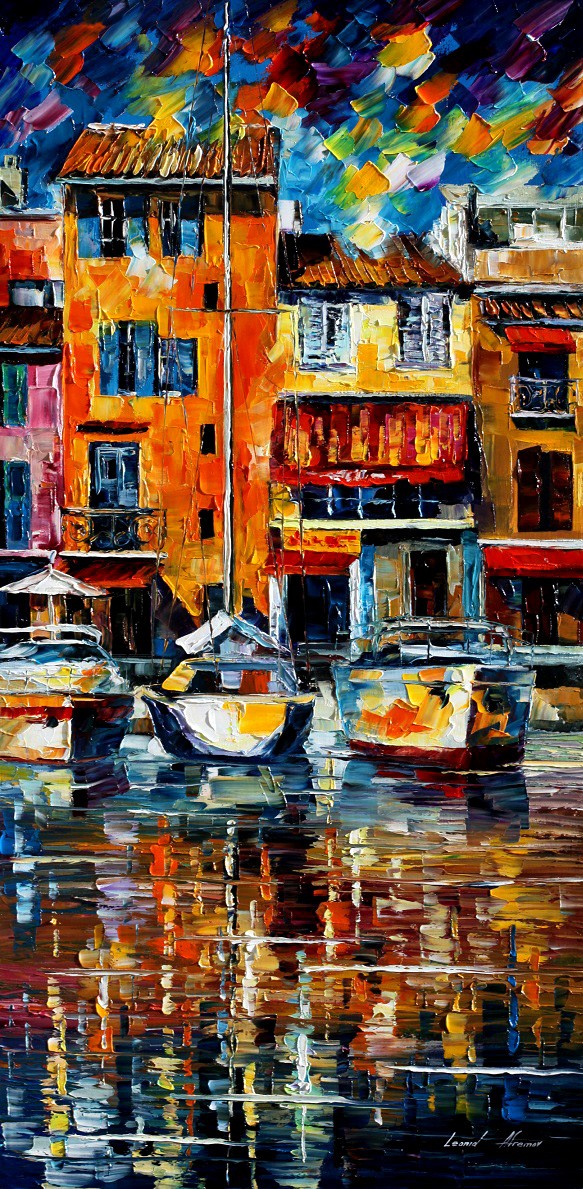 Modern impressionism palette knife oil painting kp089